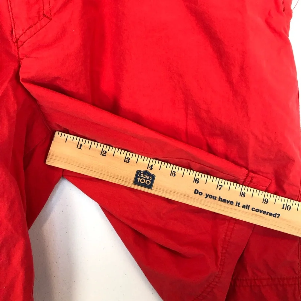 Columbia Flat Front Casual Chino Shorts Men's Size 40W Red Mid Rise‎ Pockets